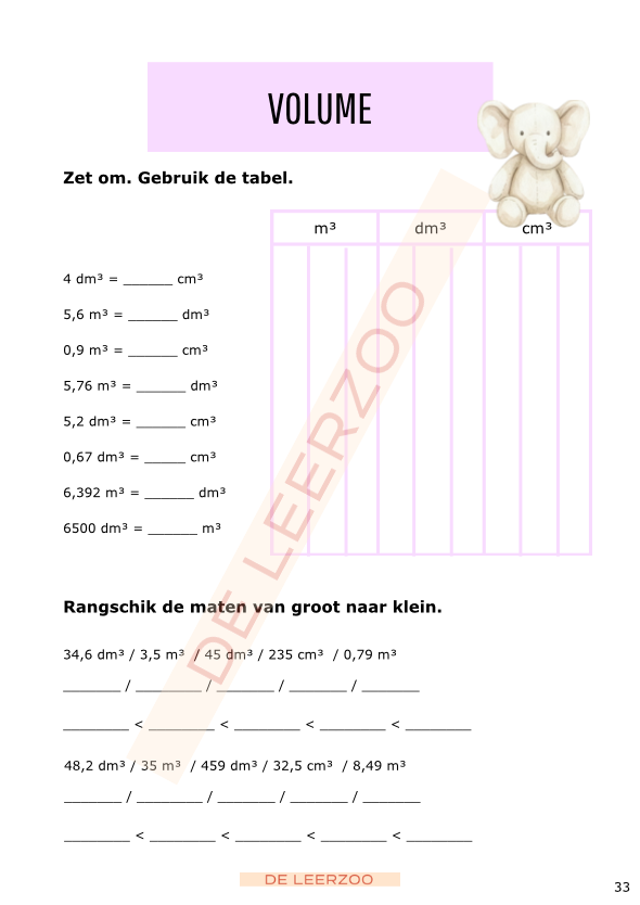 Rekenolifant: metend rekenen (1ste t.e.m. 6e leerjaar - groep 3 tot 8)