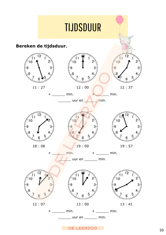 Rekenolifant: metend rekenen (zesde leerjaar/groep 8)