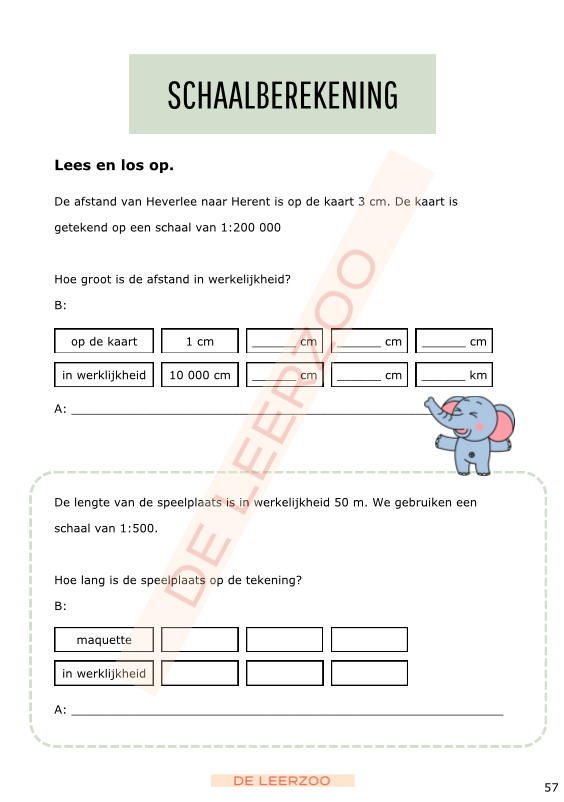 Rekenolifant: metend rekenen (zesde leerjaar/groep 8)