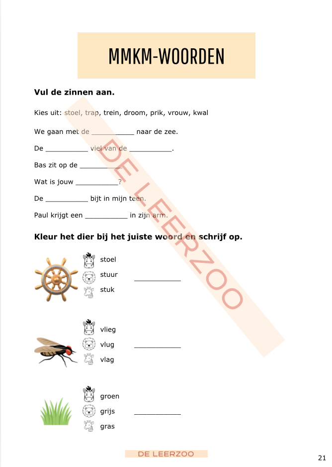 Zomerbundel taal: eerste leerjaar/groep 3