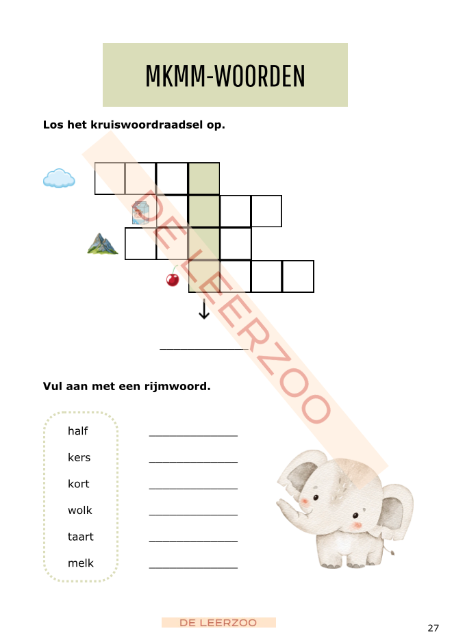 Zomerbundel taal: eerste leerjaar/groep 3