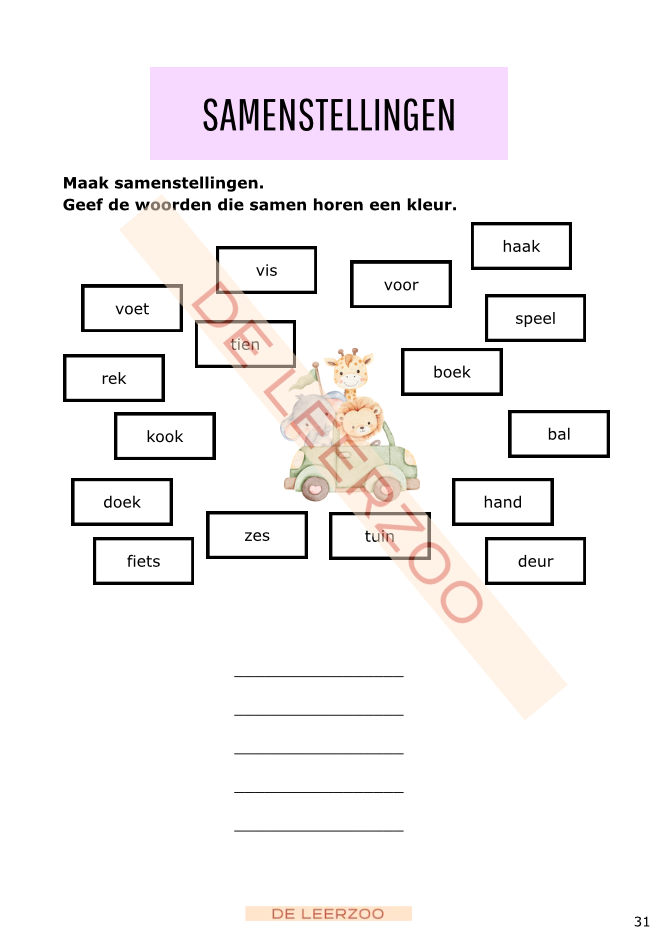 Zomerbundel taal: eerste leerjaar/groep 3