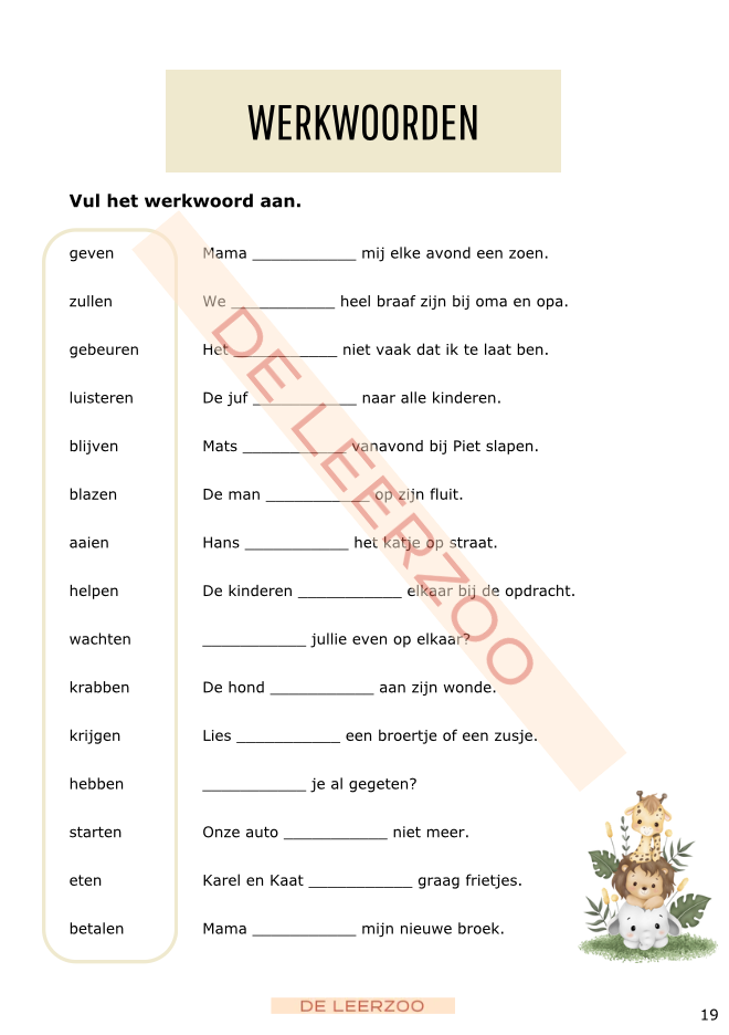 Zomerbundel taal: vierde leerjaar/groep 6