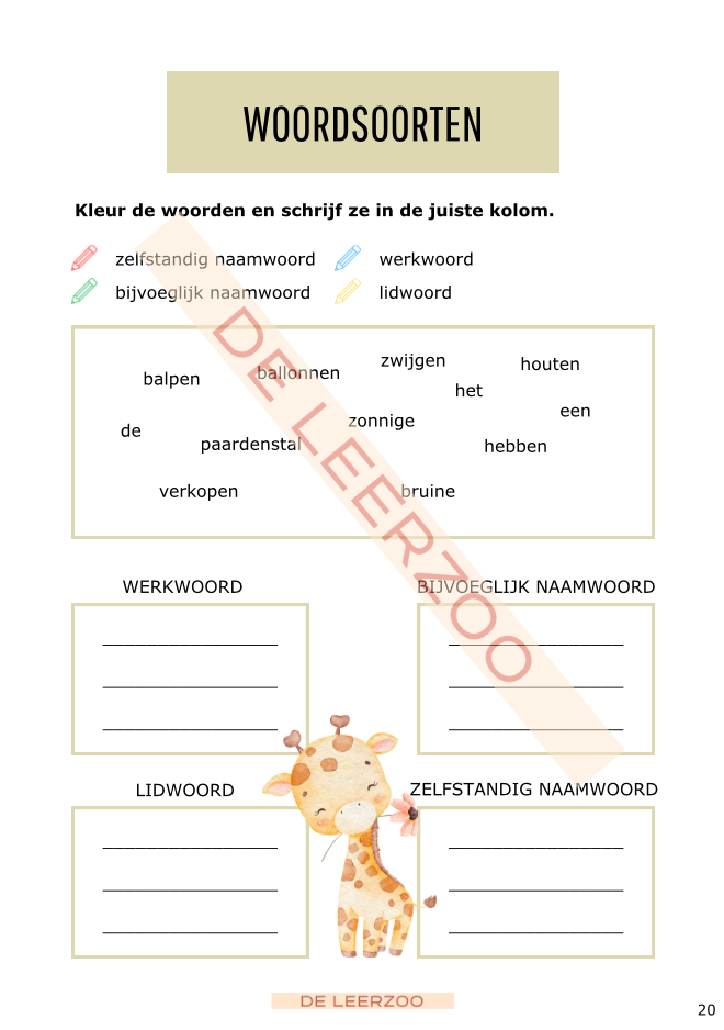 Zomerbundel taal: vierde leerjaar/groep 6