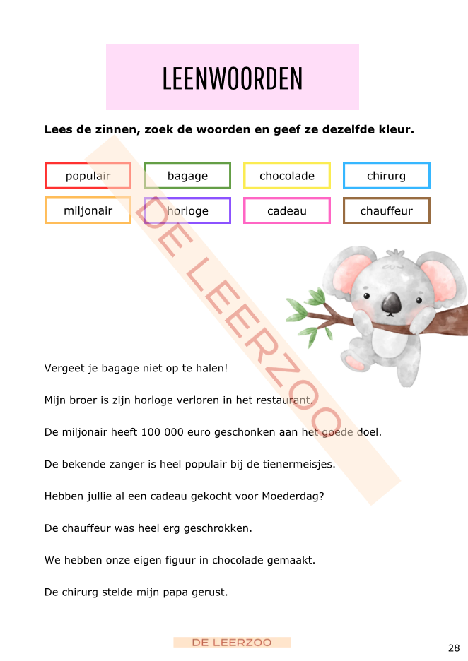 Zomerbundel taal: vierde leerjaar/groep 6