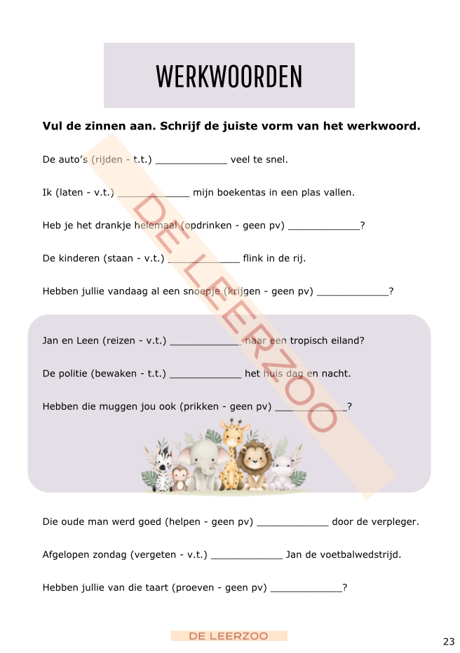 Zomerbundel taal: vijfde leerjaar/groep 7