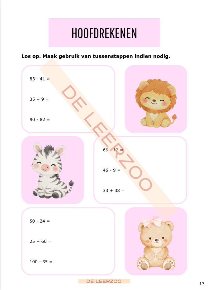 Zomerbundel ijsbergrekenen: tweede leerjaar/groep 4