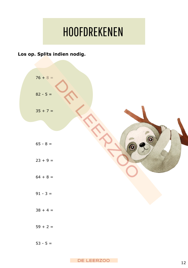 Zomerbundel rekenen: tweede leerjaar/groep 4