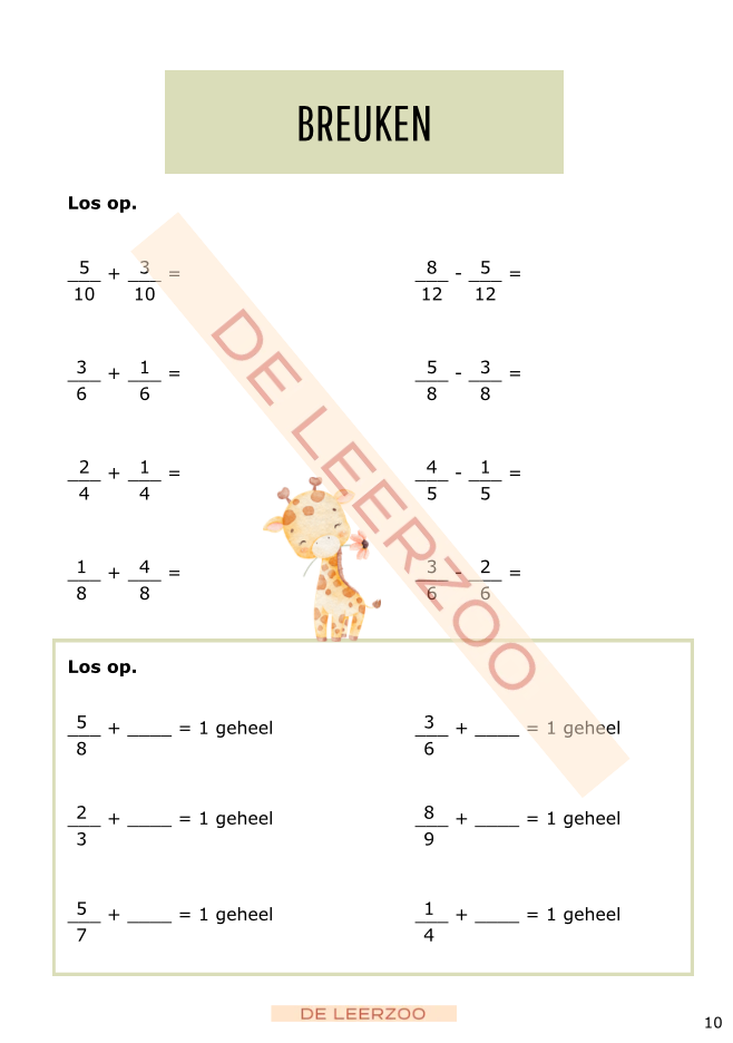 Zomerbundel ijsbergrekenen: derde leerjaar/groep 5