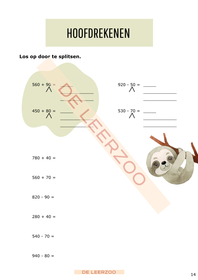 Zomerbundel ijsbergrekenen: derde leerjaar/groep 5