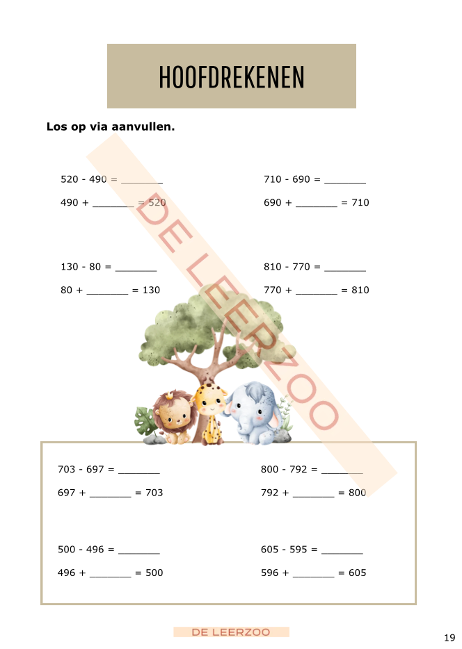 Zomerbundel ijsbergrekenen: derde leerjaar/groep 5