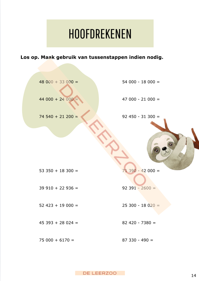 Zomerbundel rekenen: vierde leerjaar/groep 6