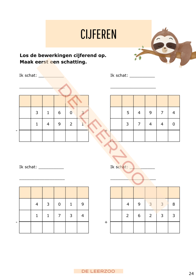 Zomerbundel rekenen: vierde leerjaar/groep 6
