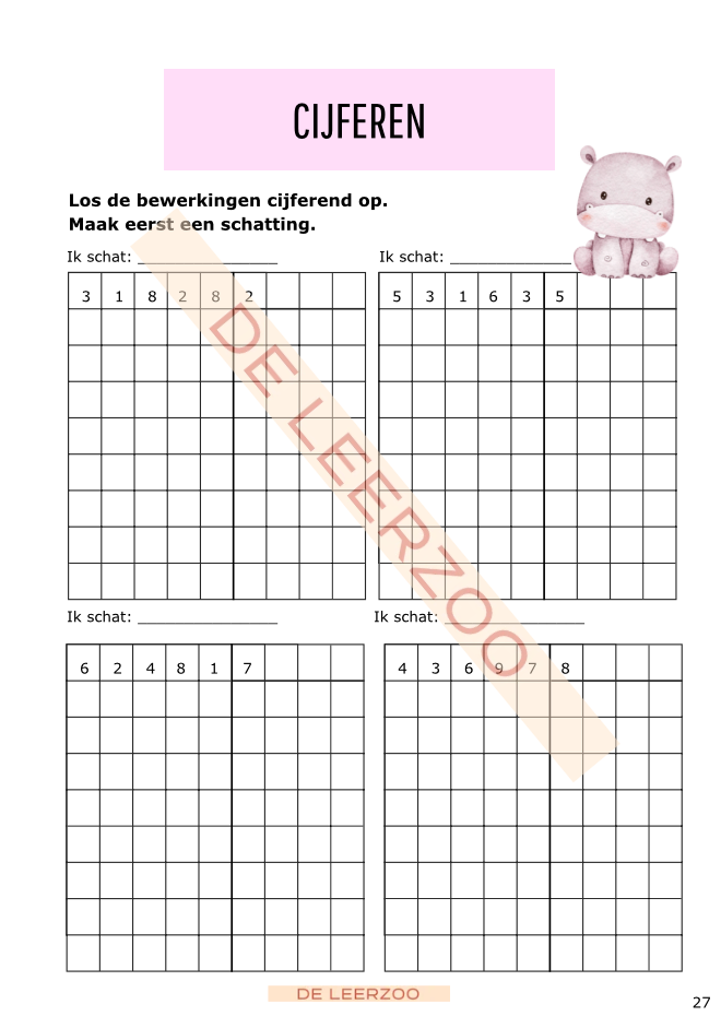 Zomerbundel rekenen: vierde leerjaar/groep 6