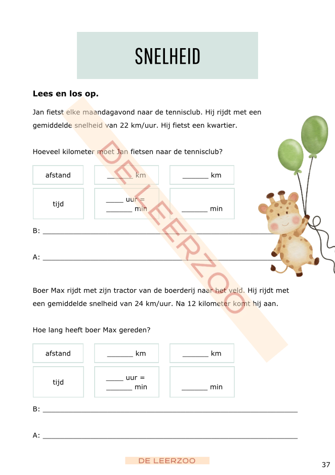 Zomerbundel rekenen: vierde leerjaar/groep 6