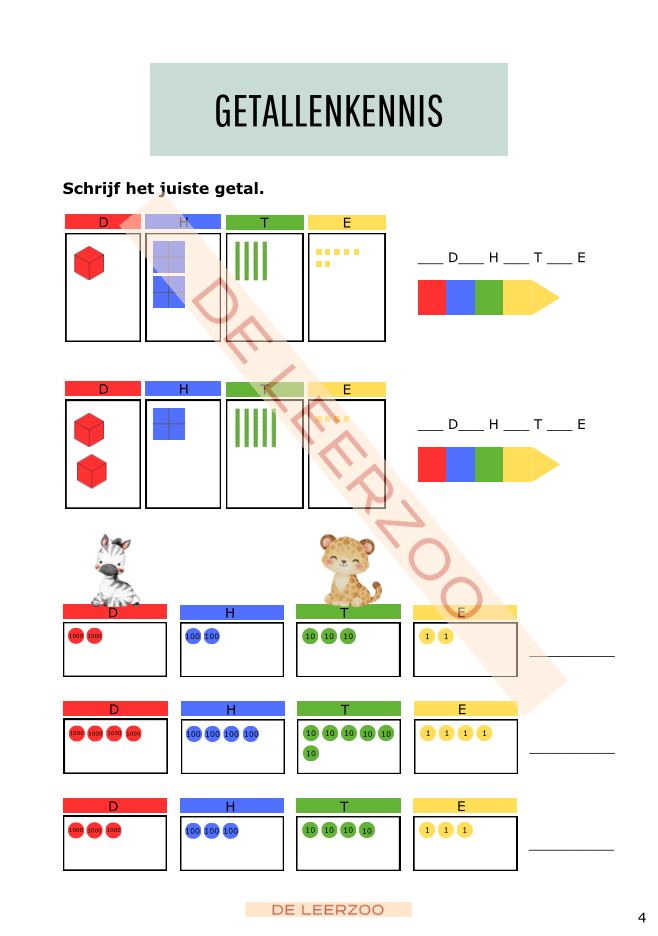 Zomerbundel ijsbergrekenen: vierde leerjaar/groep 6