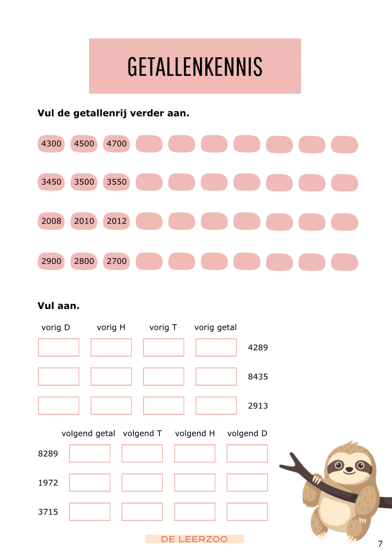 Zomerbundel ijsbergrekenen: vierde leerjaar/groep 6