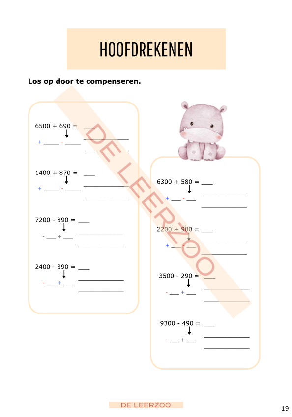 Zomerbundel ijsbergrekenen: vierde leerjaar/groep 6