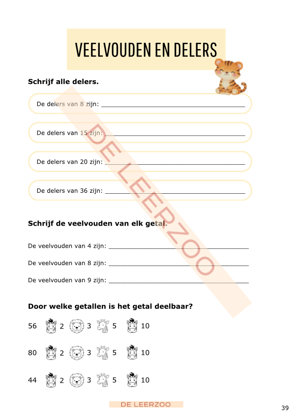 Zomerbundel ijsbergrekenen: vierde leerjaar/groep 6