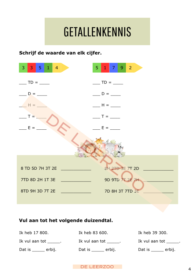 Zomerbundel ijsbergrekenen: vijfde leerjaar/groep 7
