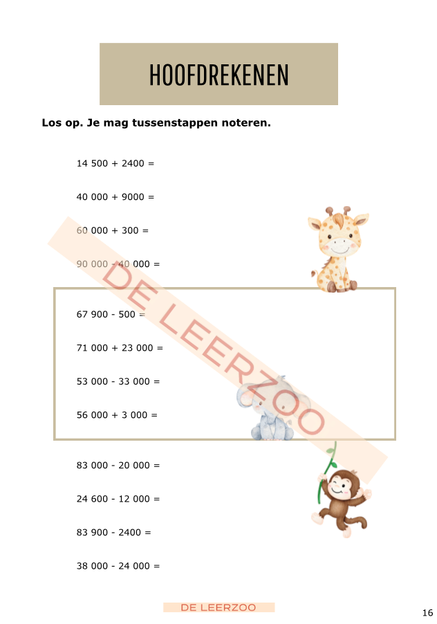 Zomerbundel ijsbergrekenen: vijfde leerjaar/groep 7