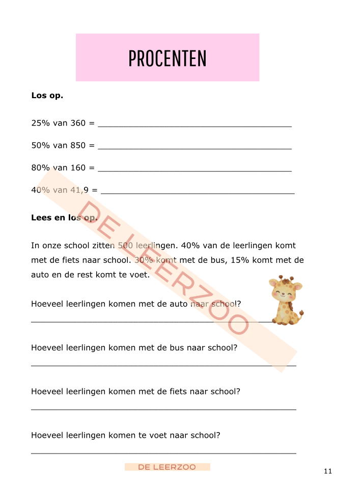 Zomerbundel rekenen: vijfde leerjaar/groep 7