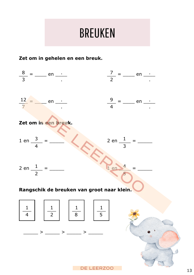 Zomerbundel rekenen: vijfde leerjaar/groep 7