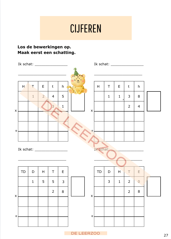 Zomerbundel rekenen: vijfde leerjaar/groep 7